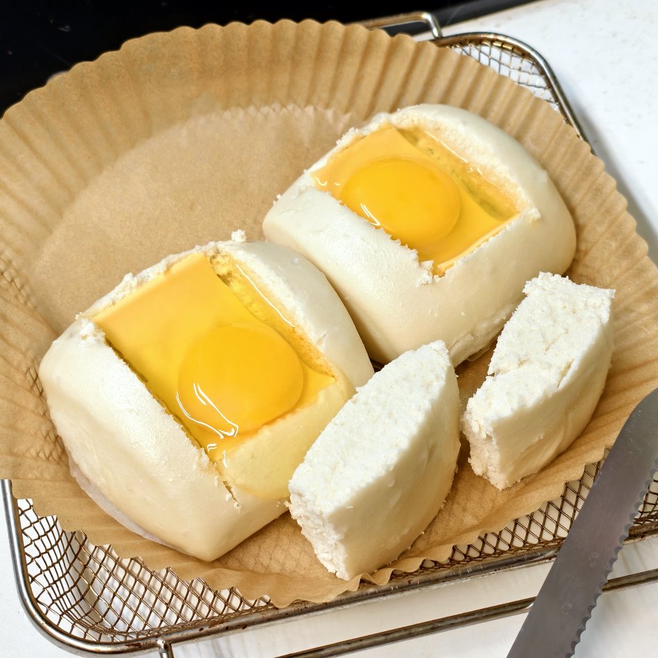 氣炸饅頭起司蛋做法